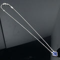 [sparkle Jewelry ]CLOVER PIETERSITE SILVER LONG NECKLACE