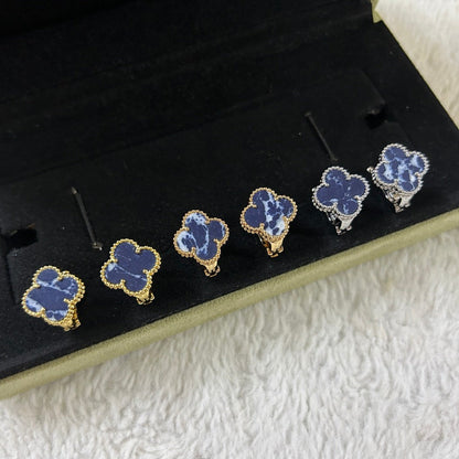[sparkle Jewelry ]CLOVER PIETERSITE MEDIUM STUD EARRINGS