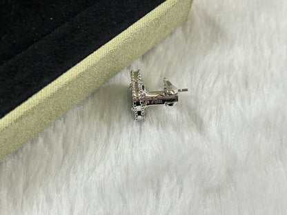 [sparkle Jewelry ]CLOVER PIETERSITE MEDIUM STUD EARRINGS