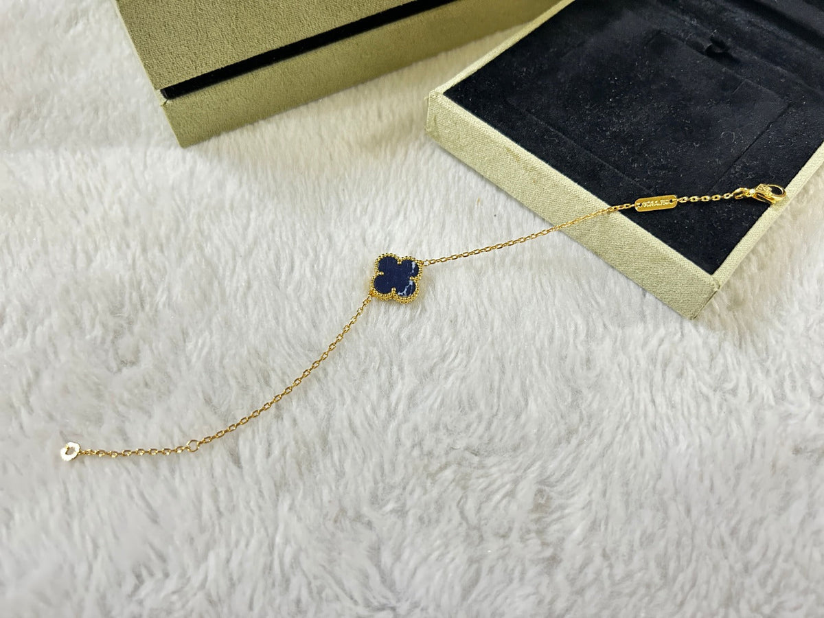 [sparkle Jewelry ]CLOVER 1 MOTIF PIETERSITE BRACELET