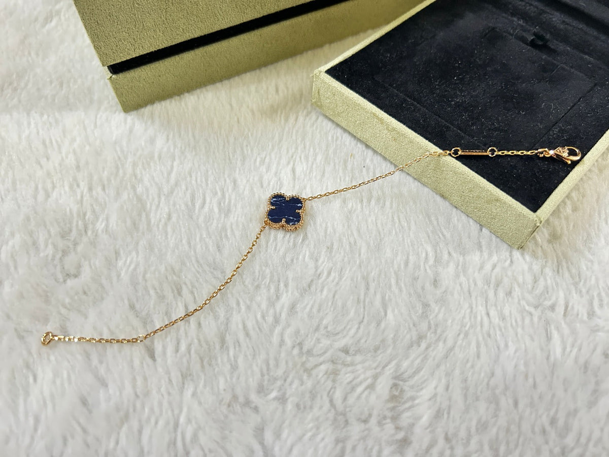[sparkle Jewelry ]CLOVER 1 MOTIF PIETERSITE BRACELET