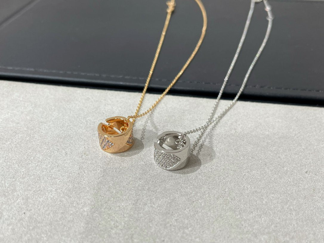 [sparkle Jewelry ]LIENS EVIDENCE DIAMOND PAVED NECKLACE