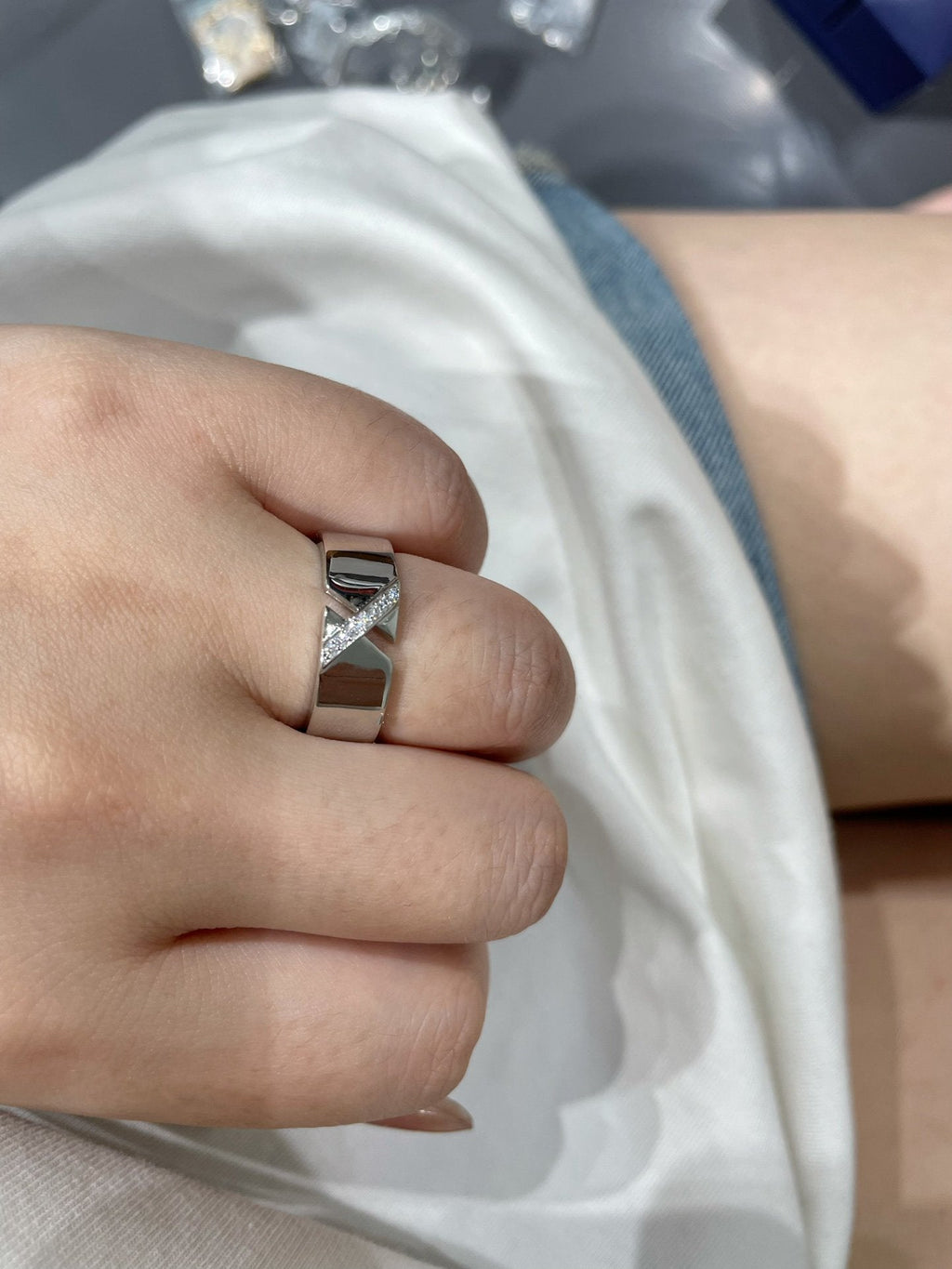 [sparkle Jewelry ]LIENS EVIDENCE DIAOMOND RING