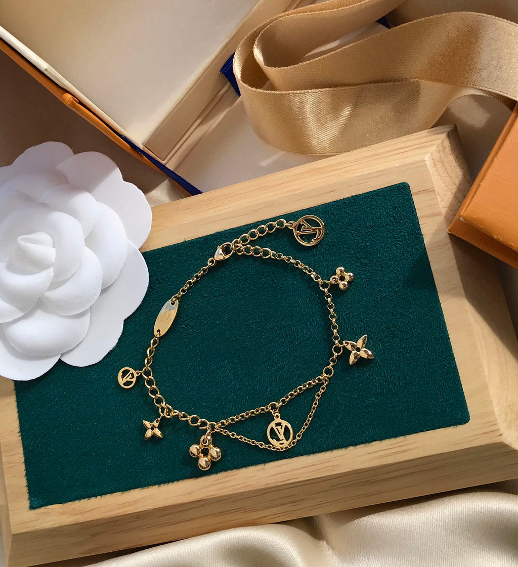 [sparkle Jewelry ]BLOOMING PINK GOLD MOP BRACELET