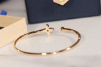 [sparkle Jewelry ]IDYLLE GOLD OPEN BRACELET DIAMOND PAVED