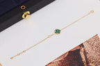 [sparkle Jewelry ]STAR AND SUN 4 MOTIF PINK GOLD MALACHITE BRACELET