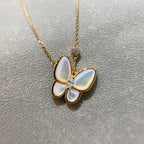 [sparkle Jewelry ]BUTTERFLY MOP DIAMOND NECKLACE