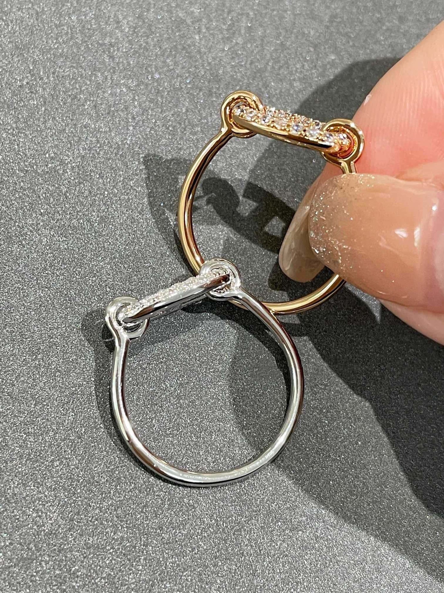 [Sparkle]RONDE KLEINER DIAMANTRING