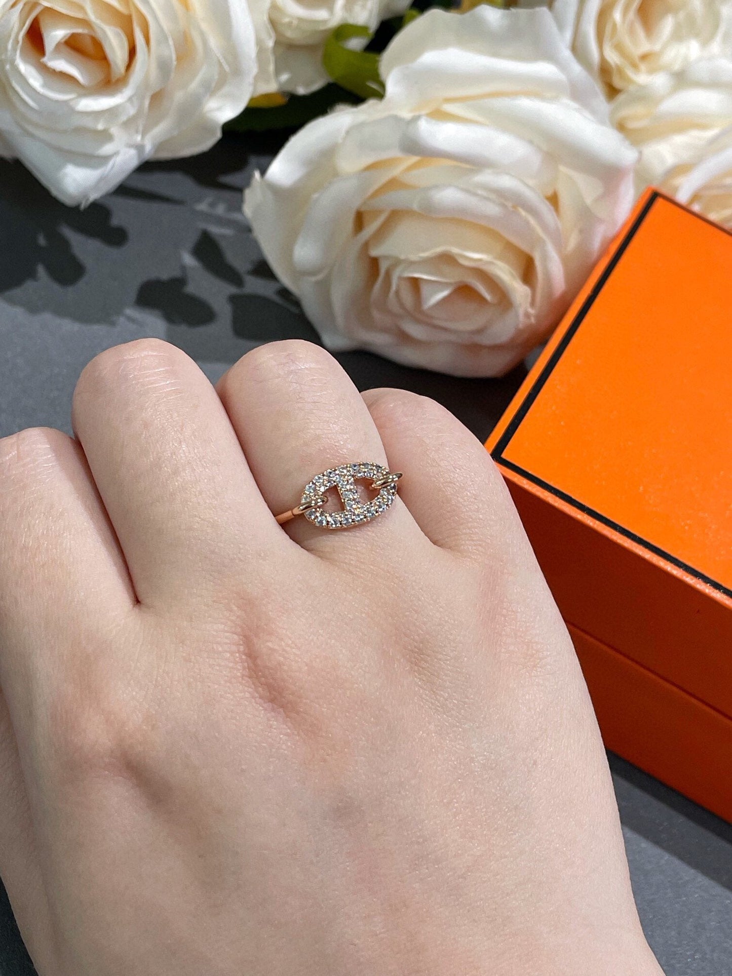 [Sparkle]RONDE KLEINER DIAMANTRING