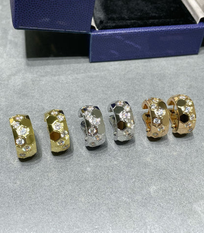 [Sparkle]BEE LOVE DIAMOND HOOP-OHRRINGE
