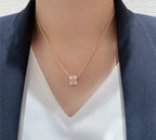 [sparkle Jewelry ]BEE LOVE DIAMOND PAVED 3 ROW NECKLACE