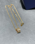 [sparkle Jewelry ]BEE LOVE DIAMOND PAVED 3 ROW NECKLACE