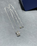 [sparkle Jewelry ]BEE LOVE DIAMOND PAVED 3 ROW NECKLACE