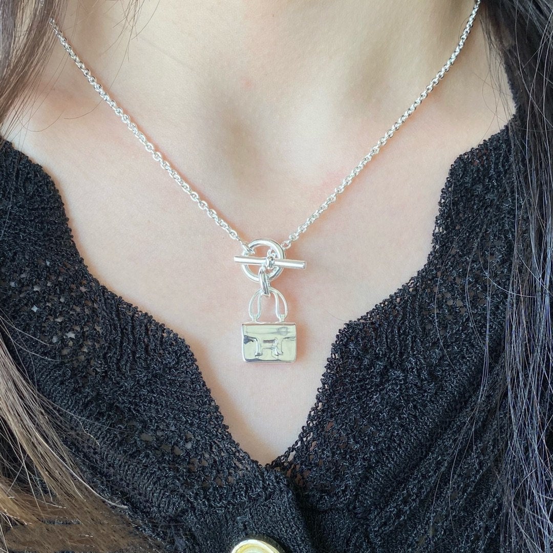 [sparkle Jewelry ]CONSTANCE PEDANT SILVER NECKLACE
