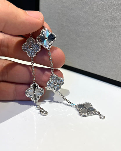 [sparkle Jewelry ] CLOVER 5 MOTIF LASER BRACELET COLLECTION