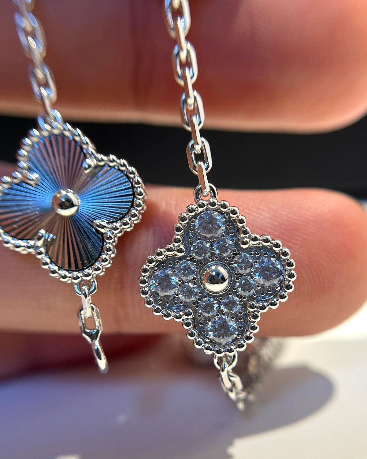 [sparkle Jewelry ] CLOVER 5 MOTIF LASER BRACELET COLLECTION