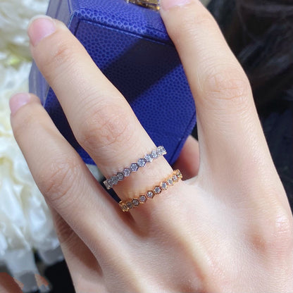 [Sparkle]BEE LOVE DIAMOND PAVED SMALL RING