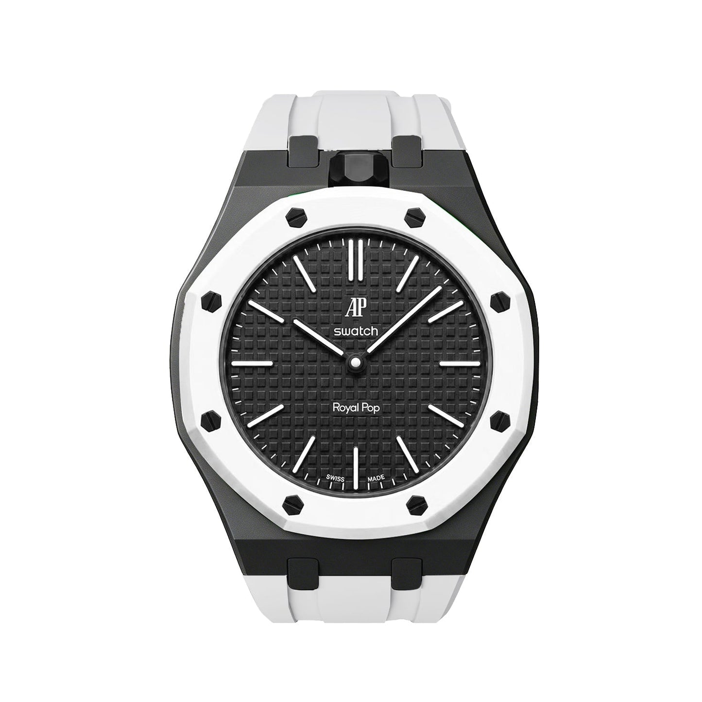 [Sparkle]Royal Oak Pop Exklusives Gehäuse aus Bioceramic & Silikonarmband Mix Color