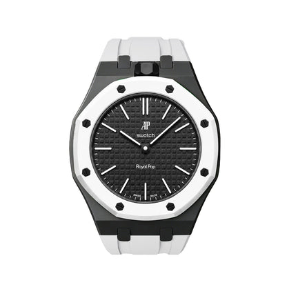 [Sparkle]Royal Oak Pop Exklusives Gehäuse aus Bioceramic & Silikonarmband Mix Color