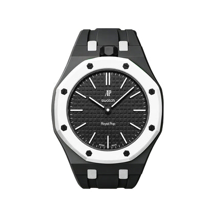 [Sparkle]Royal Oak Pop Exklusives Gehäuse aus Bioceramic & Silikonarmband Mix Color
