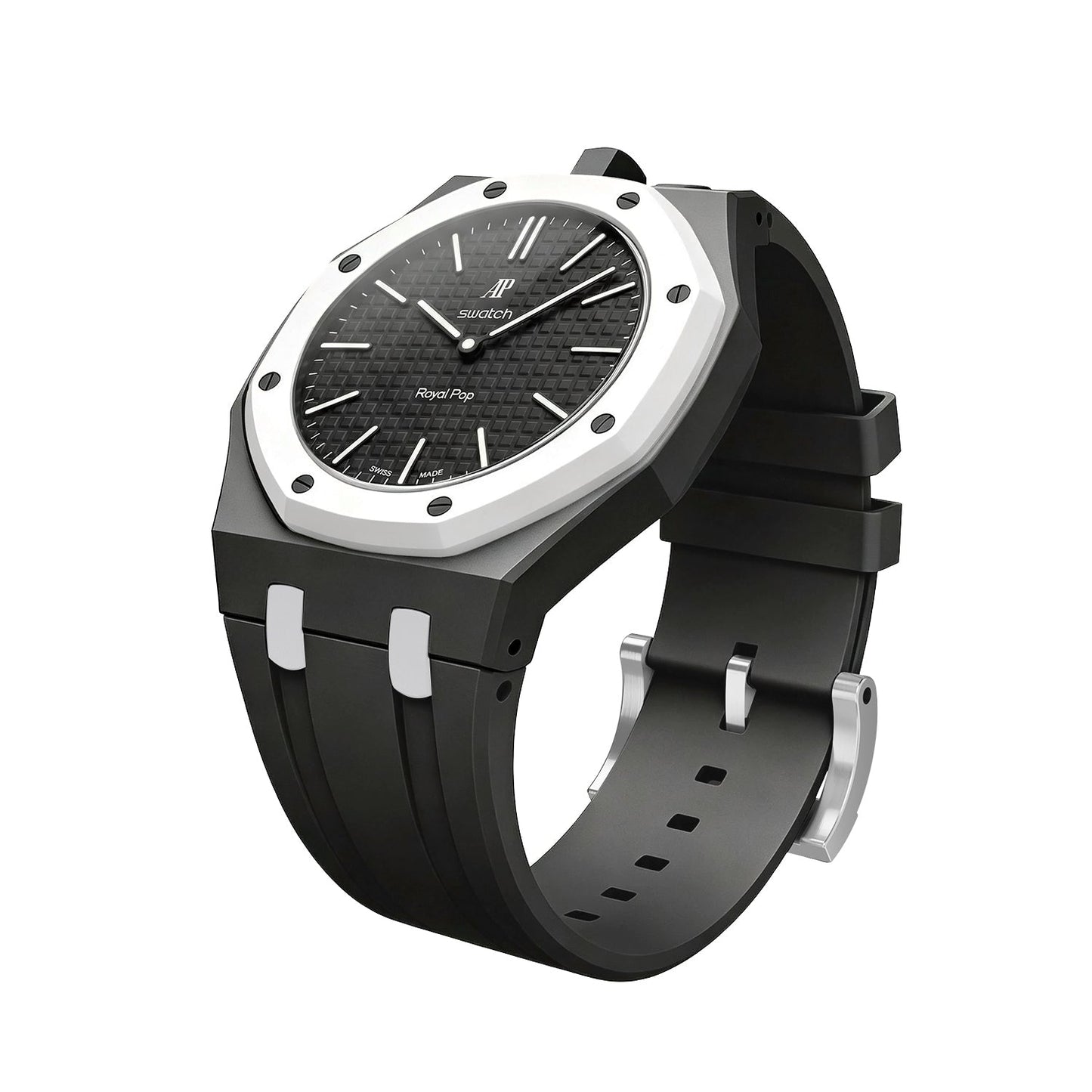 [Sparkle]Royal Oak Pop Exklusives Gehäuse aus Bioceramic & Silikonarmband Mix Color