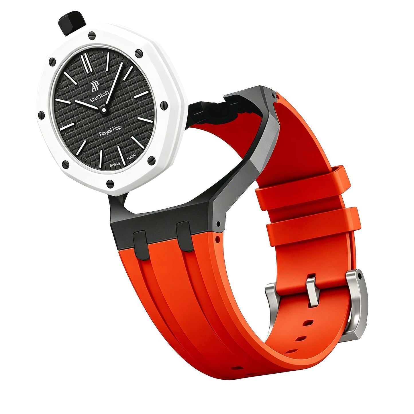[Sparkle]Royal Oak Pop Exklusives Gehäuse aus Bioceramic & Silikonarmband Mix Color