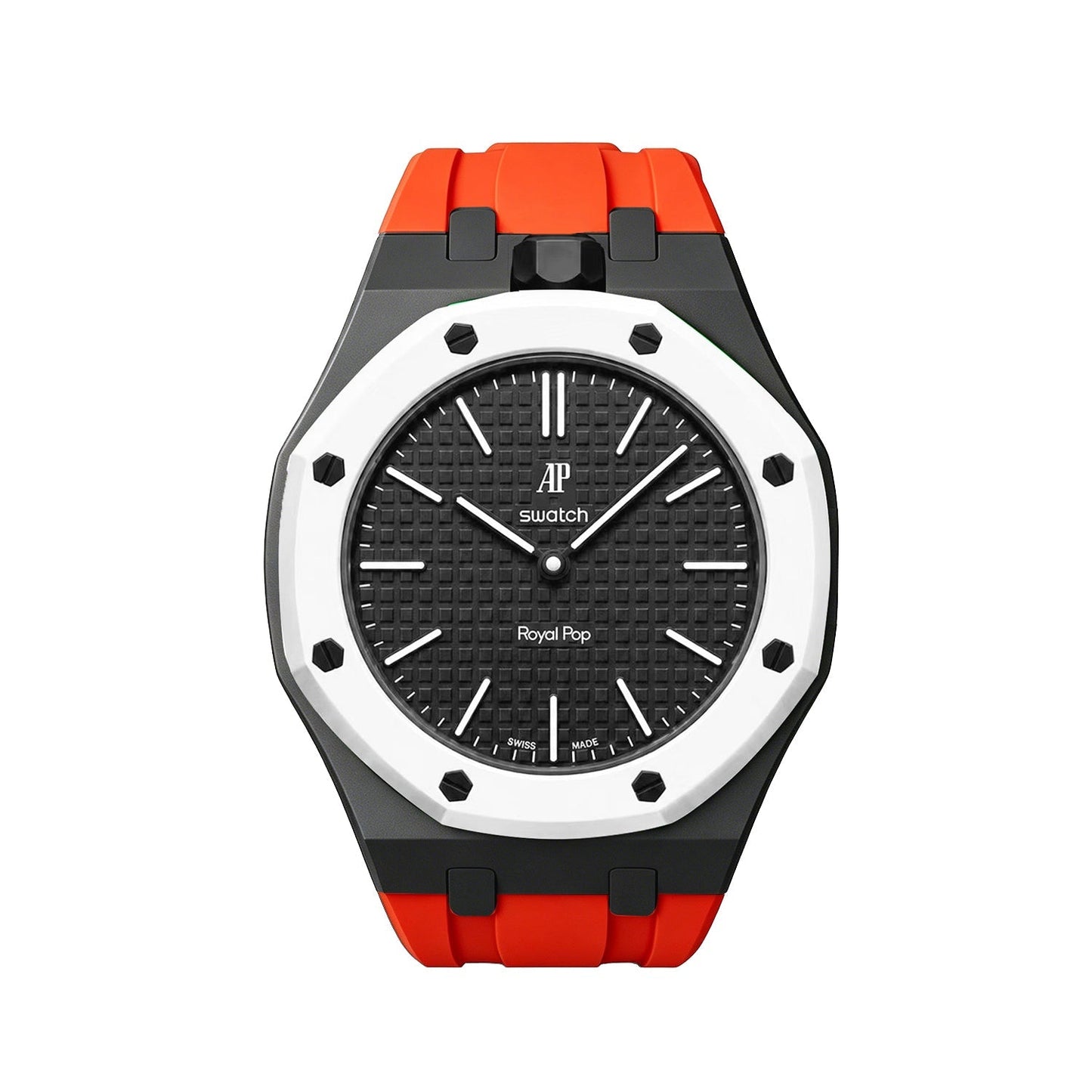 [Sparkle]Royal Oak Pop Exklusives Gehäuse aus Bioceramic & Silikonarmband Mix Color