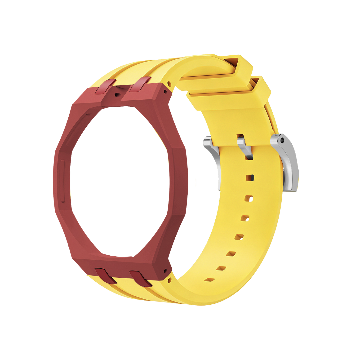 [Sparkle]Royal Oak Pop Exklusives Gehäuse aus Bioceramic & Silikonarmband Mix Color
