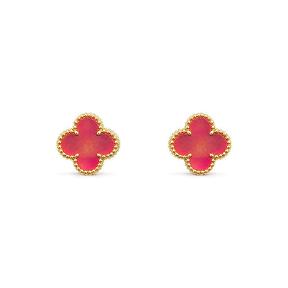 [sparkle Jewelry]NEW sparkle 1 MOTIF PINK ENAMEL STUD EARRINGS