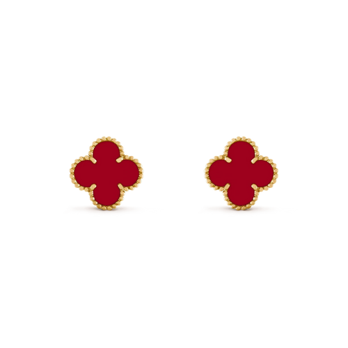 [sparkle Jewelry ]CLOVER MEDIUM 1 MOTIFS CARNELIAN  EARRINGS