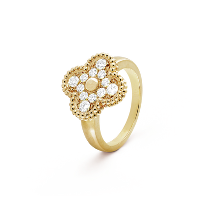 [sparkle Jewelry ]CLOVER DIAMOND RING