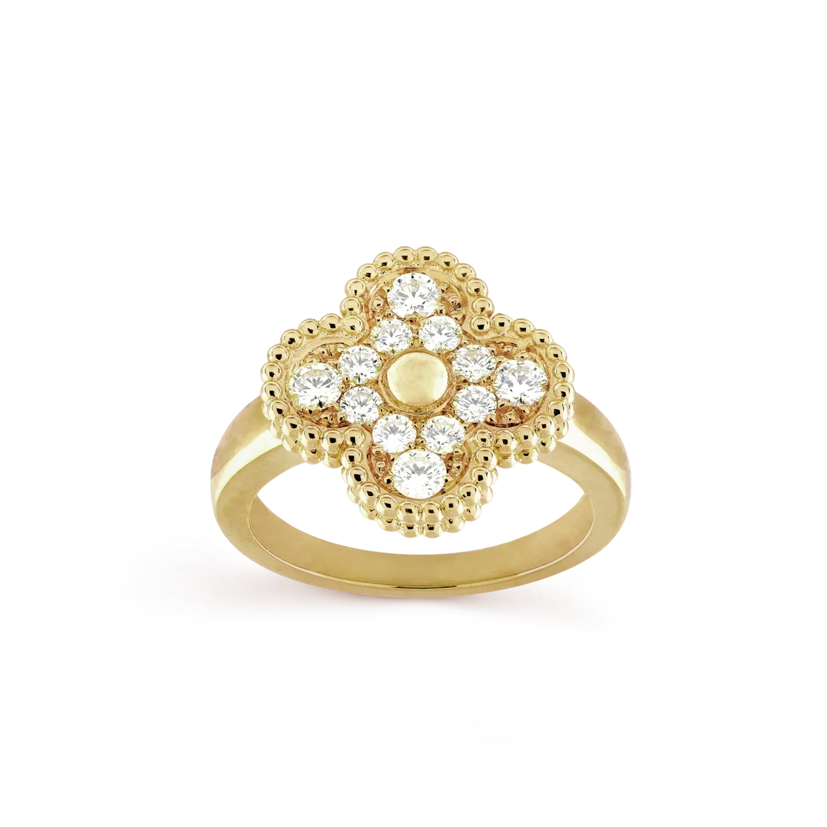 [sparkle Jewelry ]CLOVER DIAMOND RING