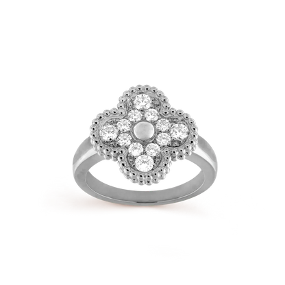 [sparkle Jewelry ]CLOVER DIAMOND RING
