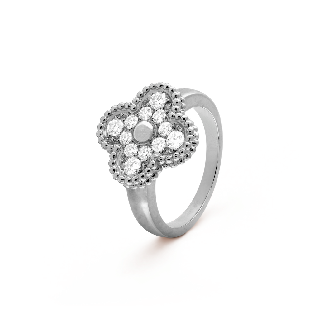 [sparkle Jewelry ]CLOVER DIAMOND RING