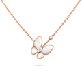 [sparkle Jewelry ]BUTTERFLY MOP DIAMOND NECKLACE