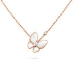 [sparkle Jewelry ]BUTTERFLY MOP DIAMOND NECKLACE