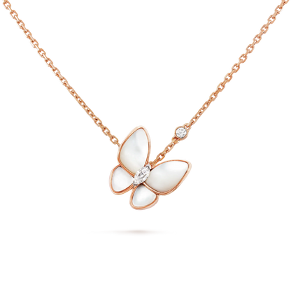 [sparkle Jewelry ]BUTTERFLY MOP DIAMOND NECKLACE