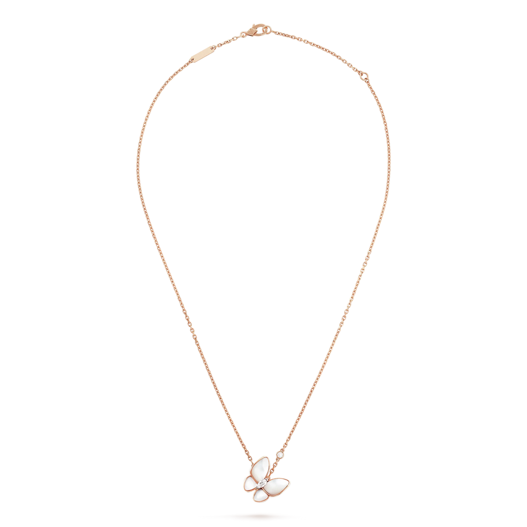 [sparkle Jewelry ]BUTTERFLY MOP DIAMOND NECKLACE