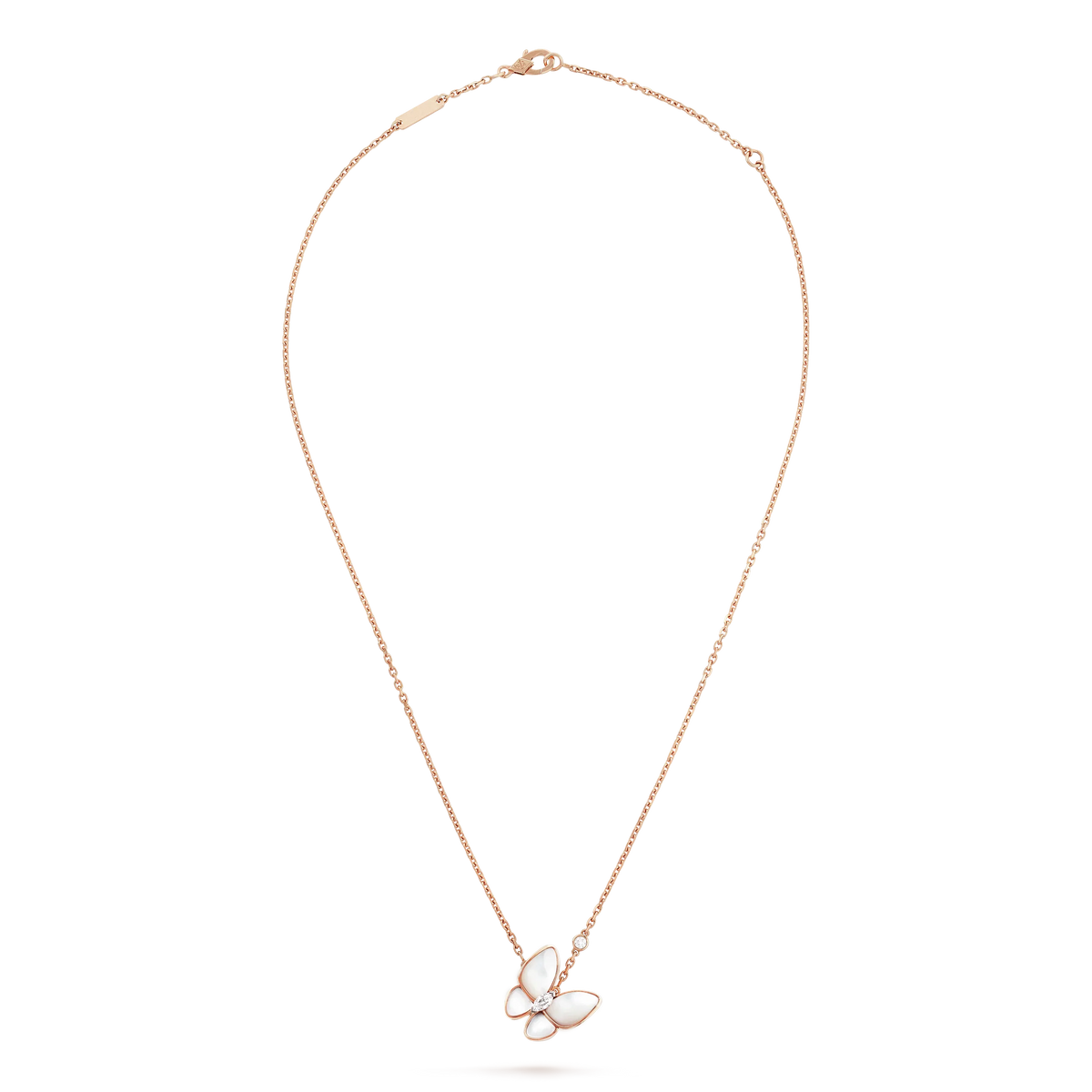 [sparkle Jewelry ]BUTTERFLY MOP DIAMOND NECKLACE
