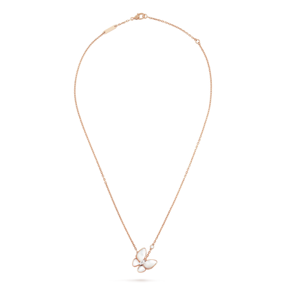 [sparkle Jewelry ]BUTTERFLY MOP DIAMOND NECKLACE
