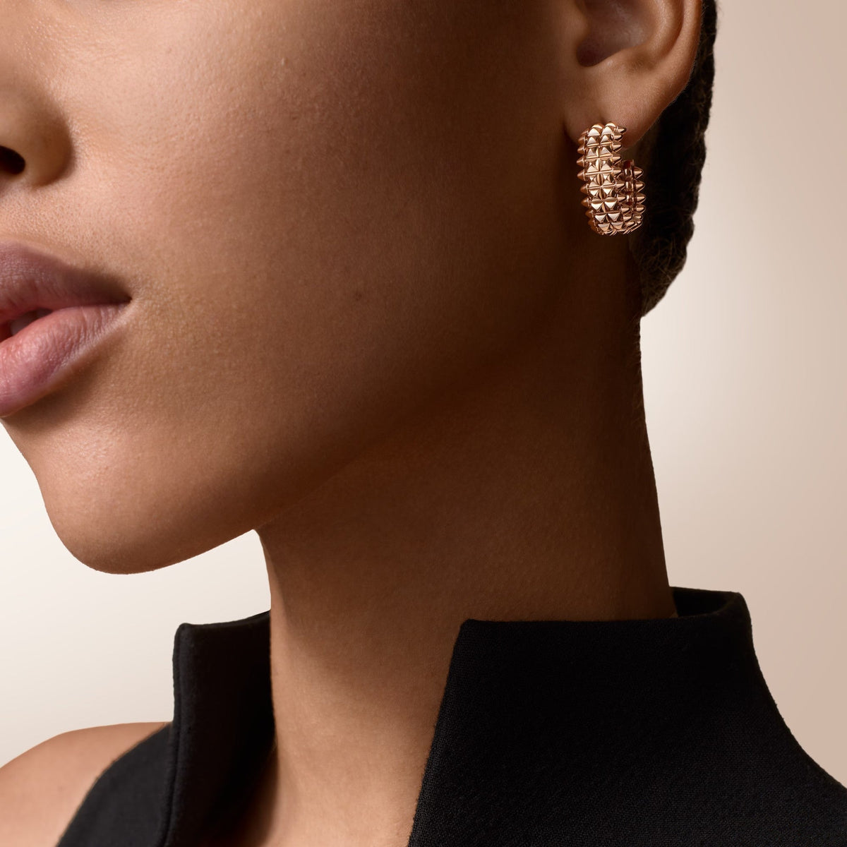 [sparkle Jewelery]CLASH 9.2MM DOUBLE ROW EARRINGS