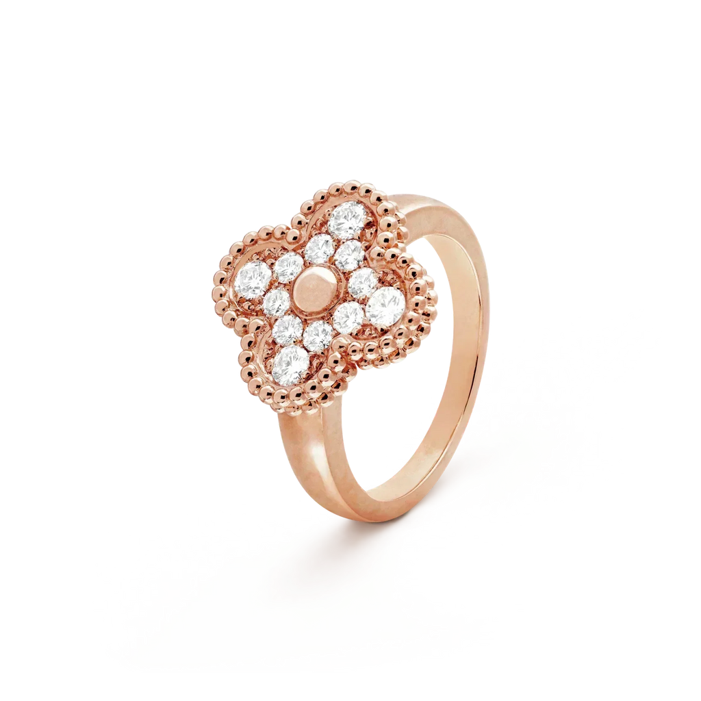 [sparkle Jewelry ]CLOVER DIAMOND RING