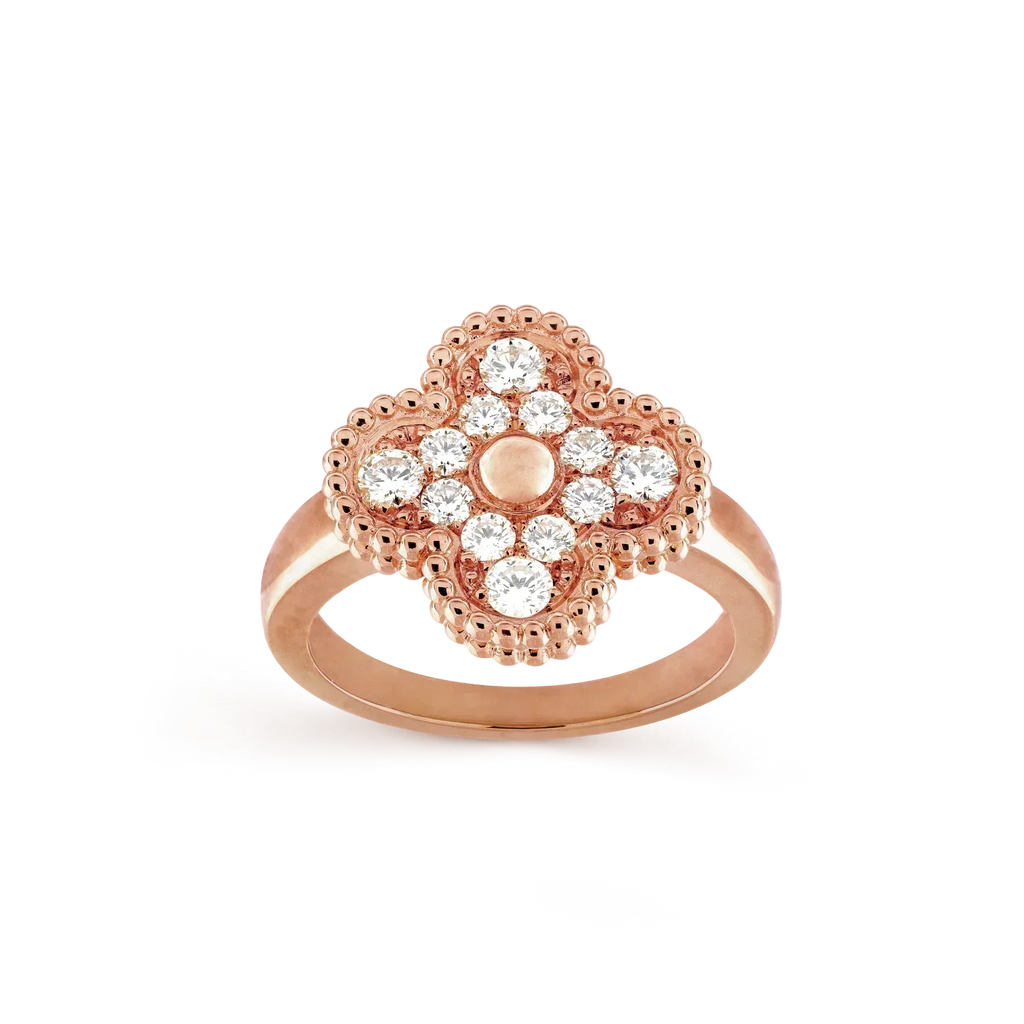 [sparkle Jewelry ]CLOVER DIAMOND RING