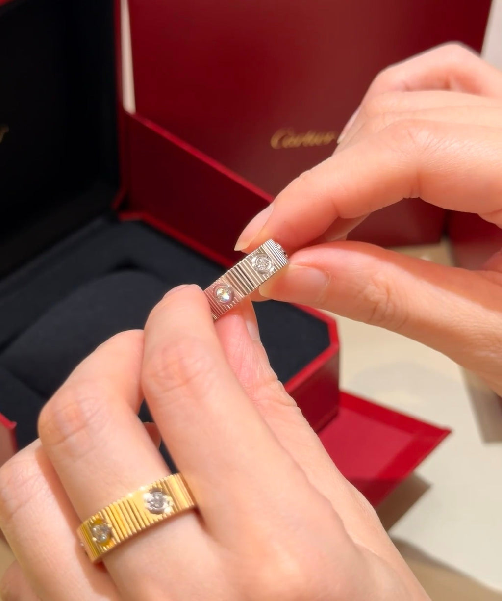 [Sparkle Jewelery]2026 New Arrival LOVE Unlimited Diamond Grooved Ring