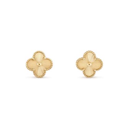 [sparkle Jewelry ]CLOVER MINI 9.5MM LASER EARRINGS