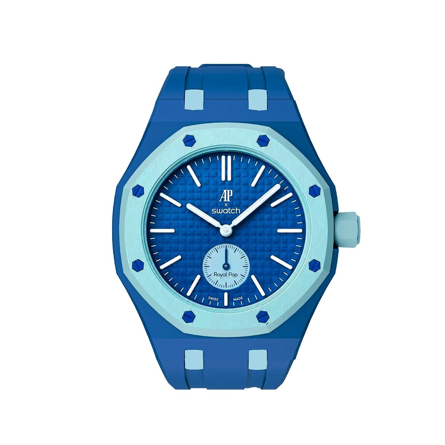 [Sparkle]Royal Oak Pop Exklusives Gehäuse aus Bioceramic & Silikonarmband Mix Color