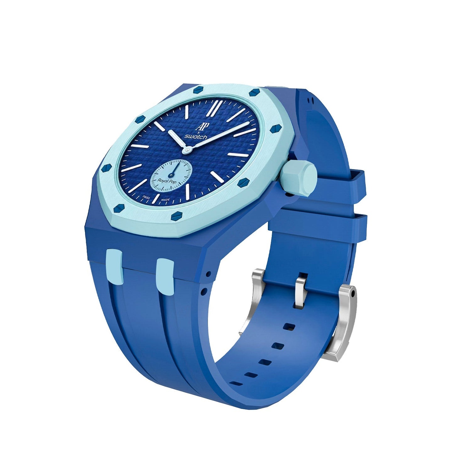 [Sparkle]Royal Oak Pop Exklusives Gehäuse aus Bioceramic & Silikonarmband Mix Color