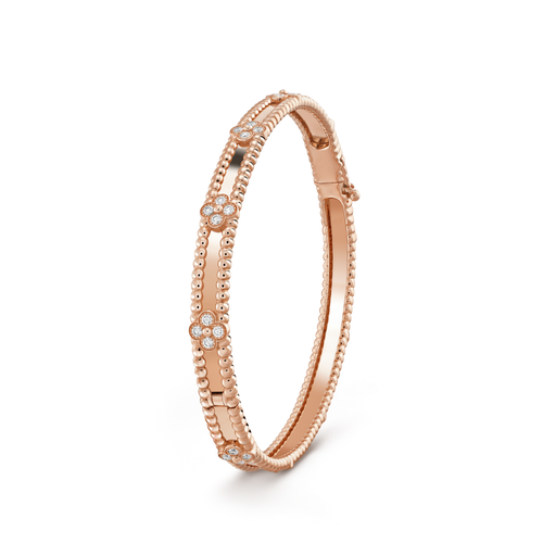 [sparkle Jewelry ]CLOVER BRACELET 4MM DIAMONDS