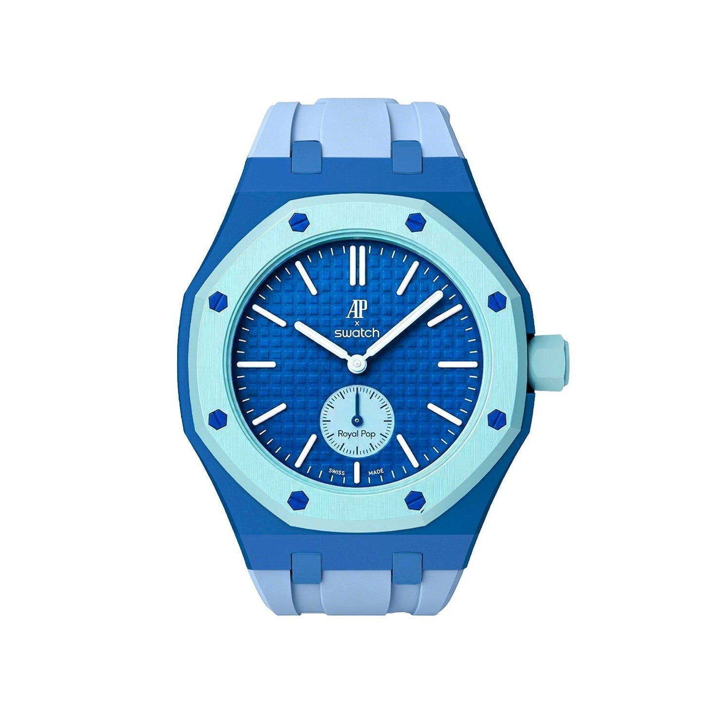 [Sparkle]Royal Oak Pop Exklusives Gehäuse aus Bioceramic & Silikonarmband Mix Color