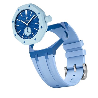 [Sparkle]Royal Oak Pop Exklusives Gehäuse aus Bioceramic & Silikonarmband Mix Color